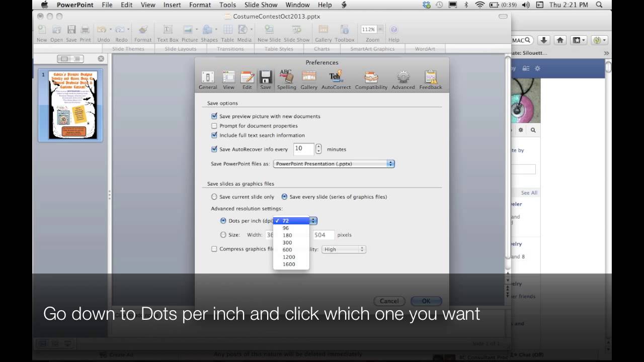 powerpoint for mac saving as pdf low resolution